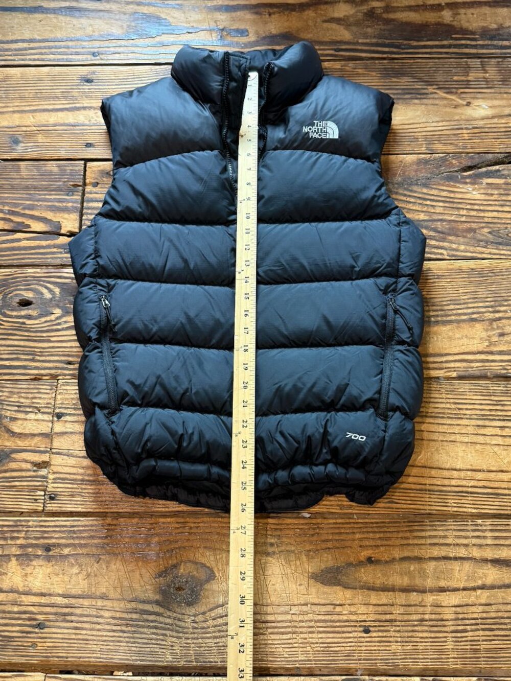 North Face Nuptse 700 Fill Vest Women Size Small Black VTG Power Down Puffer EUC - Picture 6 of 12